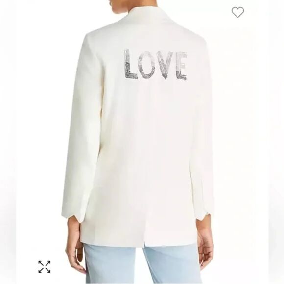 ZADIG AND VOLTAIRE Viva Gradient Love Embellished Blazer SIZE XS MSRP 578 - Picture 3 of 4